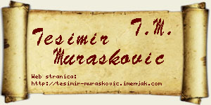 Tešimir Murašković vizit kartica